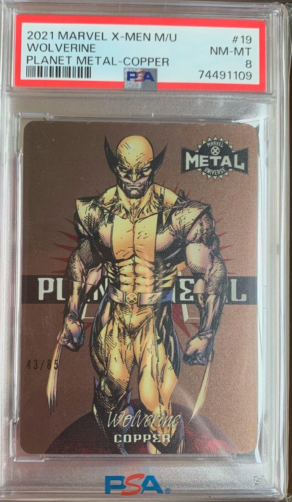 2021 X-Men Metal Universe Planet Metal Wolverine [Copper] #19 card