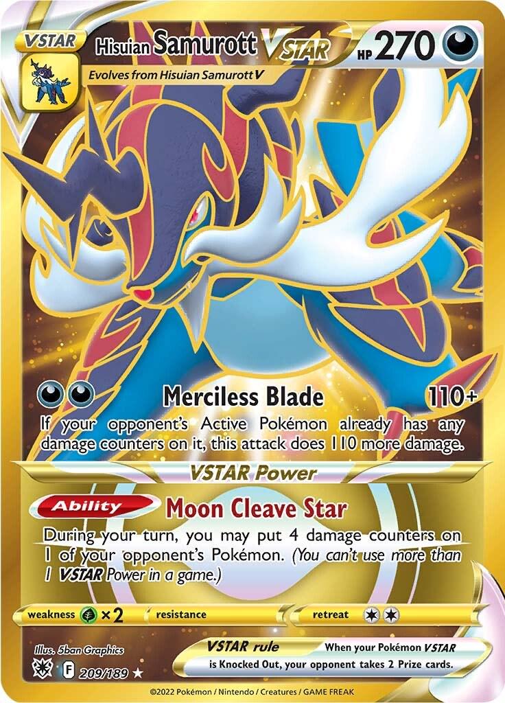 2022 Astral Radiance Hisuian Samurott VSTAR #209 card