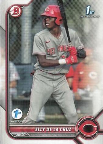 2022 Bowman 1st Edition Elly De LA Cruz #BPPF-50 card