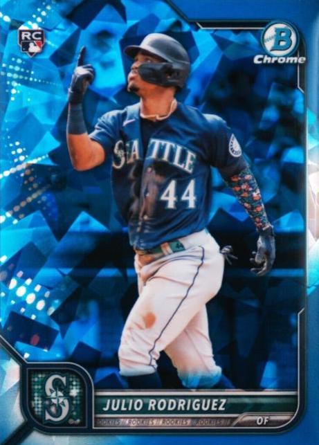 2022 Bowman Chrome Julio Rodriguez [Sapphire] #48 card