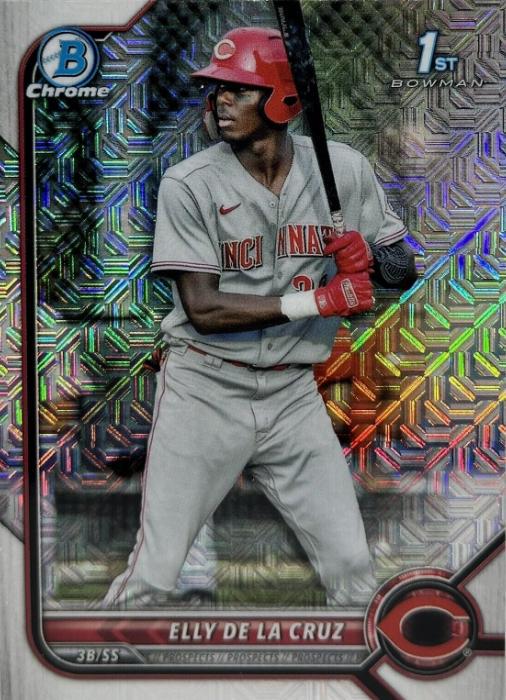 2022 Bowman Chrome Prospects Elly De LA Cruz [Mega Box Mojo] #BCP-50 card