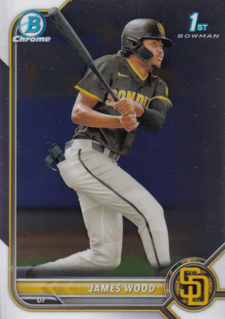2022 Bowman Chrome Prospects James Wood #BCP-108 card