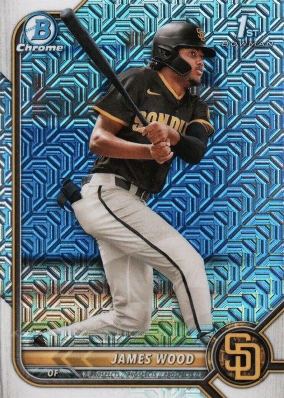 2022 Bowman Chrome Prospects James Wood [Mega Box Mojo] #BCP-108 card