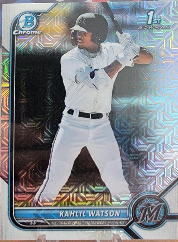 2022 Bowman Chrome Prospects Kahlil Watson [Mega Box Mojo] #BCP-3 card