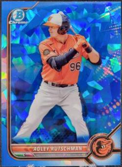 2022 Bowman Chrome Prospects Sapphire Adley Rutschman #BCP-29 card