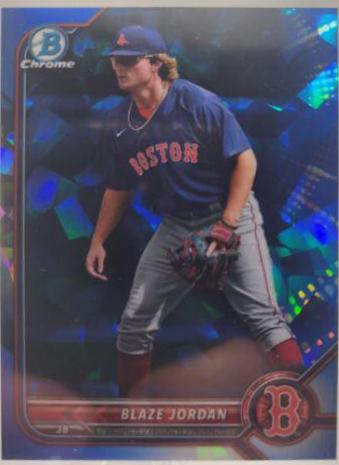 2022 Bowman Chrome Prospects Sapphire Blaze Jordan #BCP-243 card