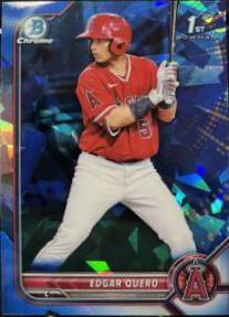 2022 Bowman Chrome Prospects Sapphire Edgar Quero #BCP-123 card