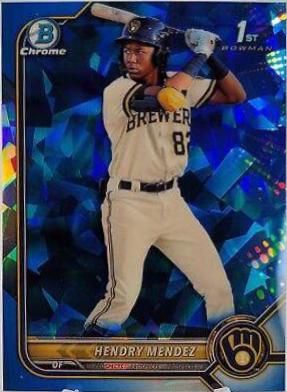 2022 Bowman Chrome Prospects Sapphire Hendry Mendez #BCP-88 card