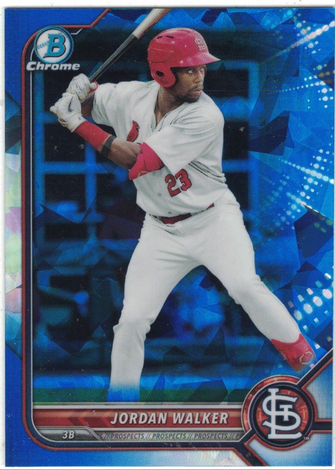 2022 Bowman Chrome Prospects Sapphire Jordan Walker #BCP-20 card