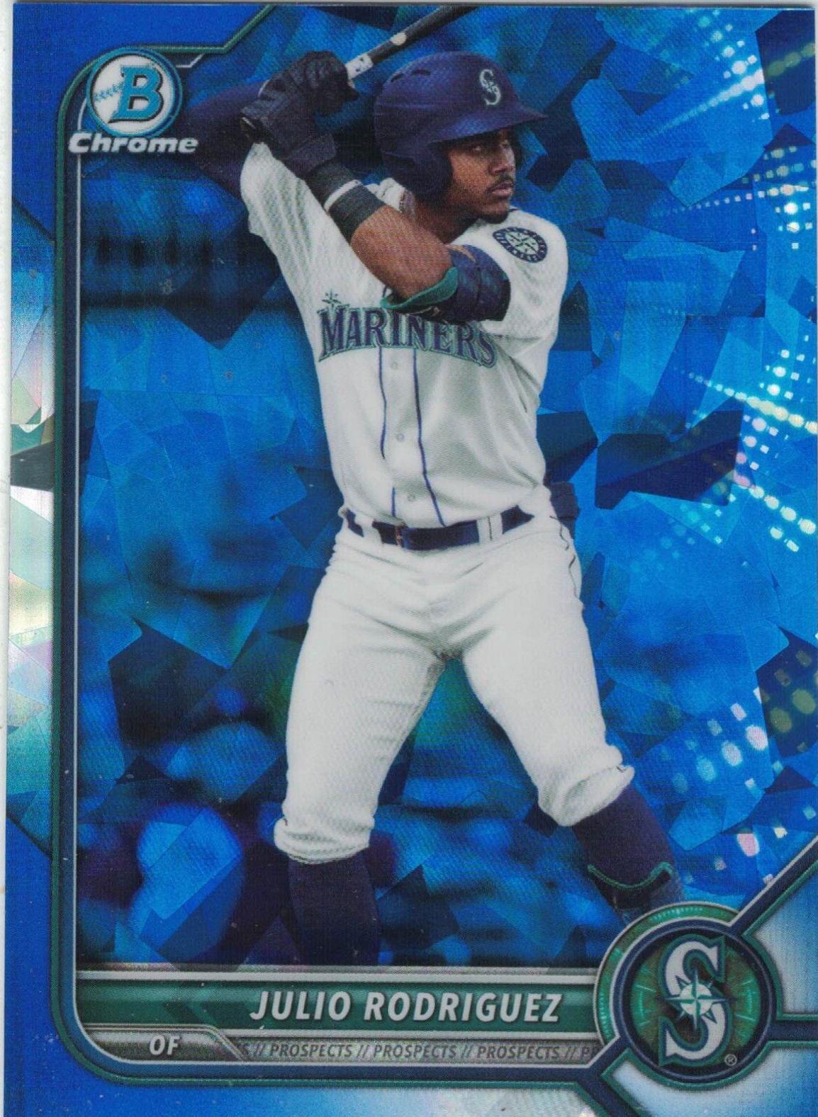 2022 Bowman Chrome Prospects Sapphire Julio Rodriguez #BCP-45 card