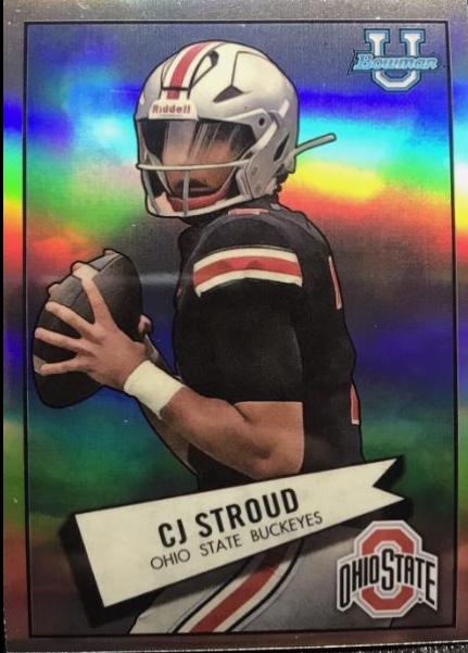 2022 Bowman Chrome University 1952 CJ Stroud #52BF-2 card