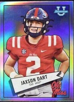2022 Bowman Chrome University 1952 Jaxson Dart #52BF-13 card