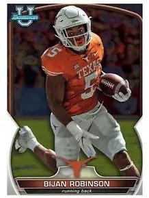 2022 Bowman Chrome University Bijan Robinson #70 card
