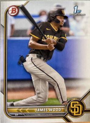 2022 Bowman Paper Prospects James Wood #BP-108 card