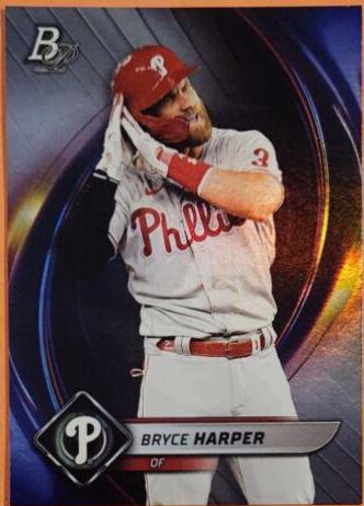 2022 Bowman Platinum Bryce Harper #57 card