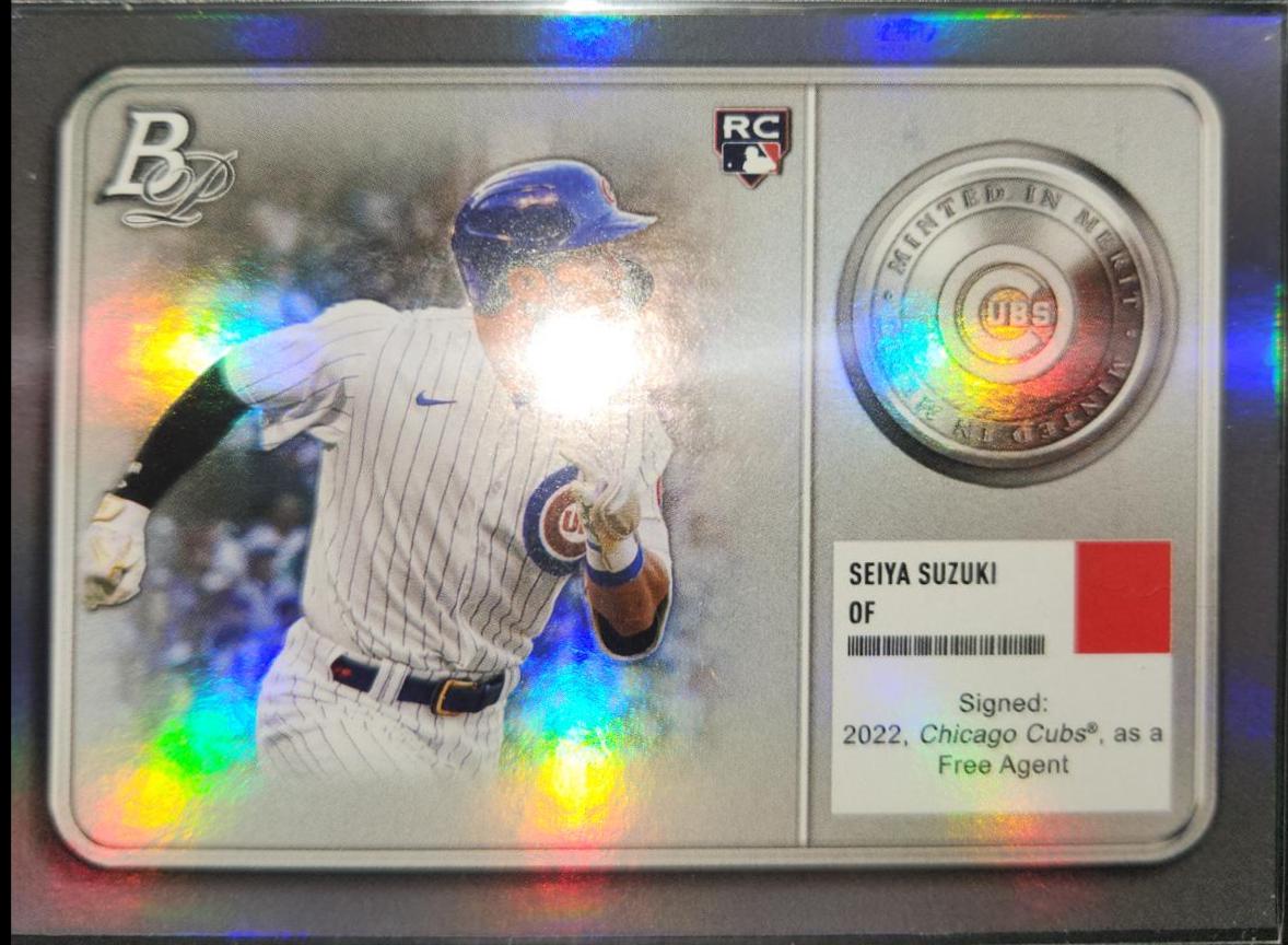 2022 Bowman Platinum Minted in Merit Seiya Suzuki #MM-19 card