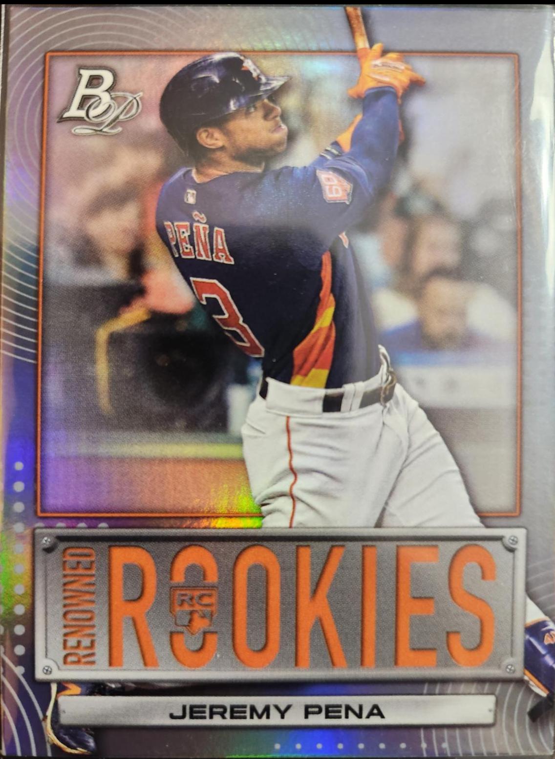 2022 Bowman Platinum Renowned Rookies Jeremy Pena #RR-18 card