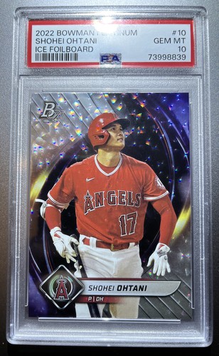 2022 Bowman Platinum Shohei Ohtani [Ice Foil] #10 card