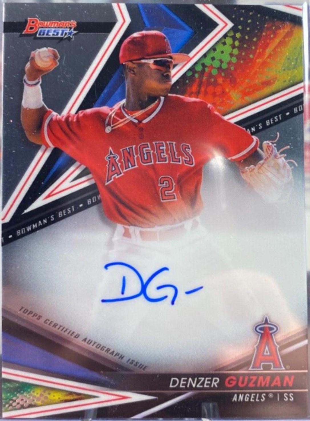 2022 Bowman's Best of Autographs Denzer Guzman #B22-DG card