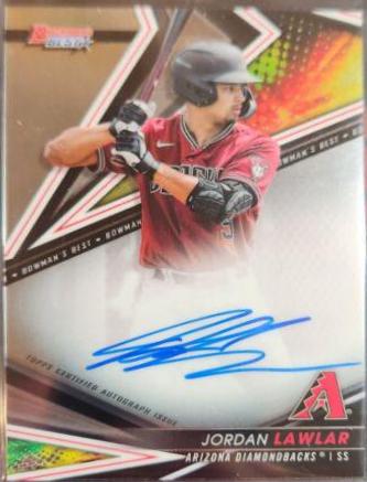 2022 Bowman's Best of Autographs Jordan Lawlar #B22-JLA card