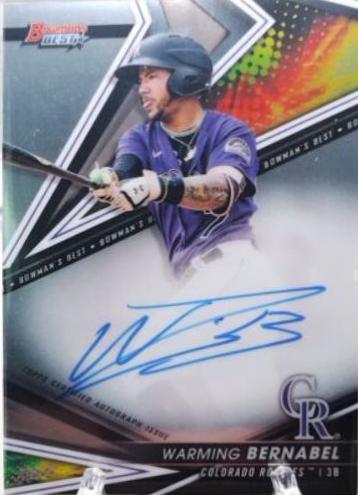 2022 Bowman's Best of Autographs Warming Bernabel #B22-WB card