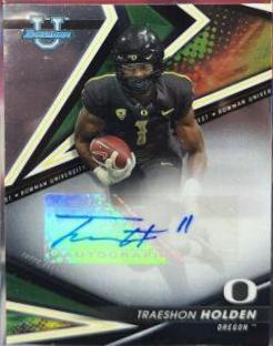 2022 Bowman's Best University Autographs Traeshon Holden #BA-TH card