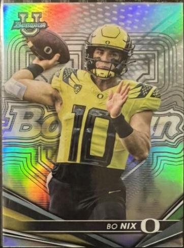 2022 Bowman's Best University Bo Nix [Refractor] #22 card