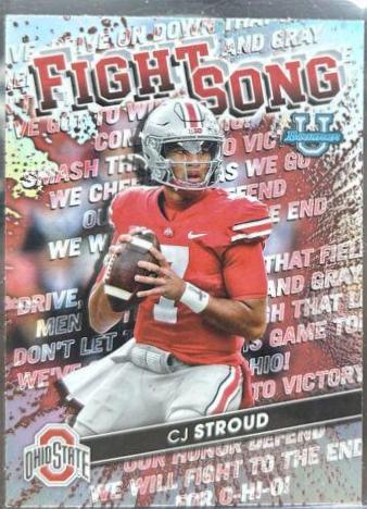 2022 Bowman's Best University Fight Song CJ Stroud #FS-6 card