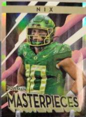 2022 Bowman's Best University Masterpieces Bo Nix #BM-6 card