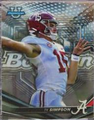 2022 Bowman's Best University Ty Simpson #59 card