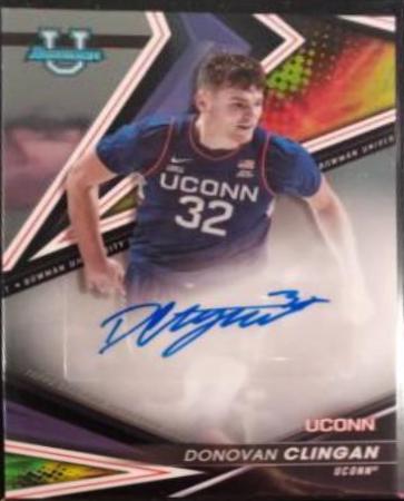 2022 Bowman University Best of Autographs Donovan Clingan #BOA-DC card
