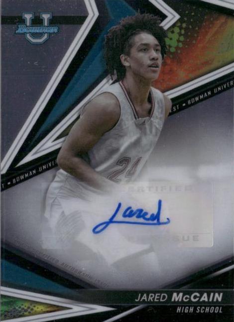 2022 Bowman University Best of Autographs Jared McCain #BOA-JM card