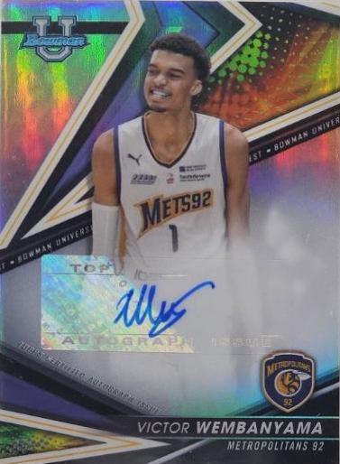 2022 Bowman University Best of Autographs Victor Wembanyama [Refractor] #BOA-VW card