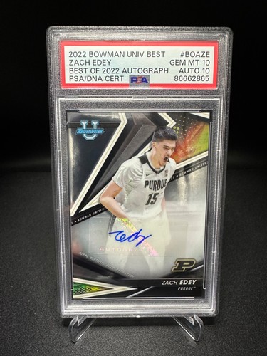 2022 Bowman University Best of Autographs Zach Edey #BOA-ZE card
