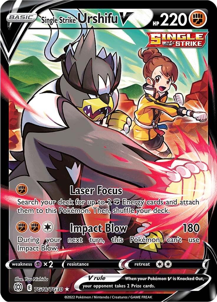 2022 Brilliant Stars Urshifu V #TG18 card