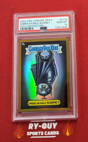2022 Chrome Unbreakable BARNEY [Gold Refractor] #213b card