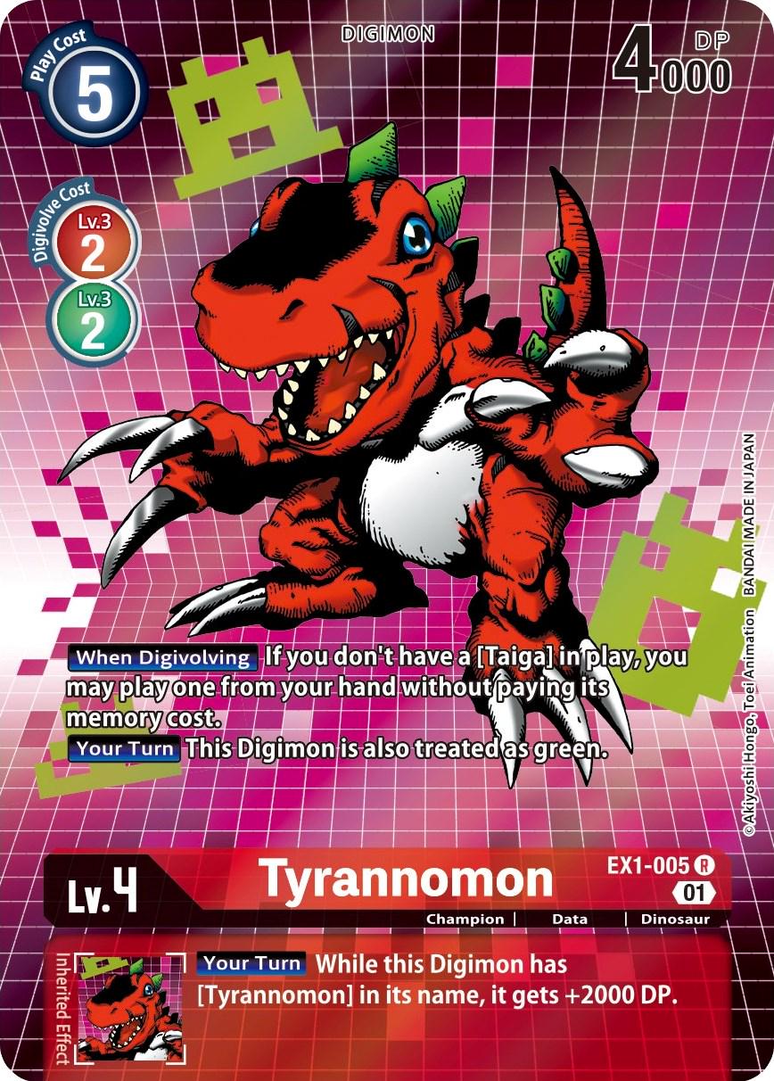 2022 Classic Collection Tyrannomon [Alternate Art Foil] #EX1-005 card