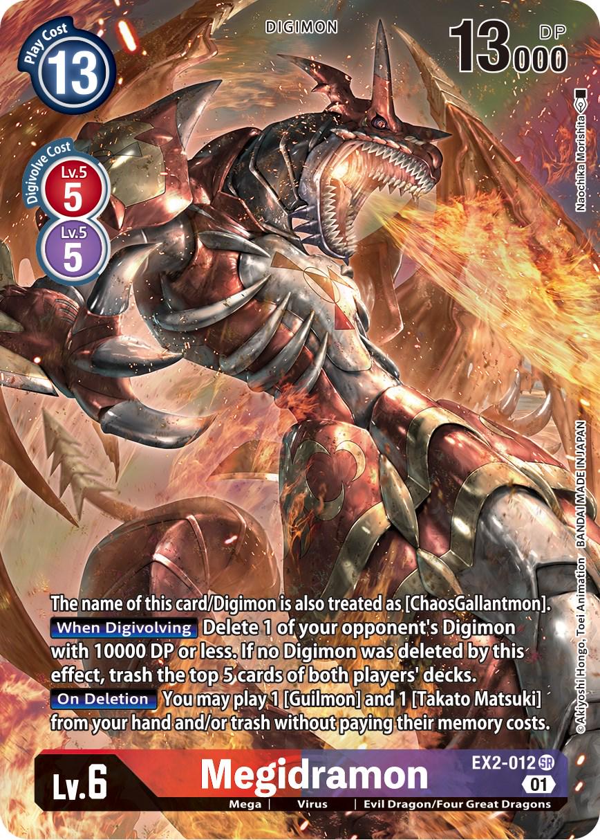 2022 Digital Hazard Megidramon [Alternate Art Foil] #EX2-012 card