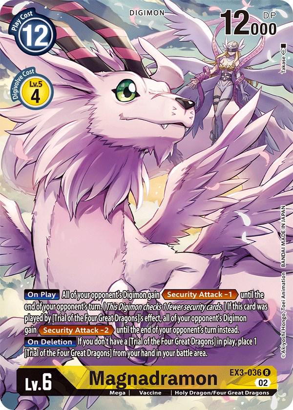 2022 Draconic Roar Magnadramon [Alternate Art Foil] #EX3-036 card