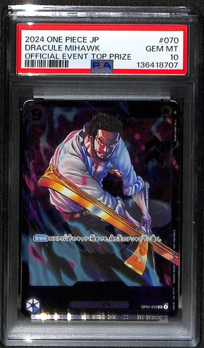 2022 Japanese Promo Dracule Mihawk [Top 8] #OP01-070 card