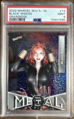 2022 Metal Universe Spider-Man Black Widow [Grandiose] #13 card