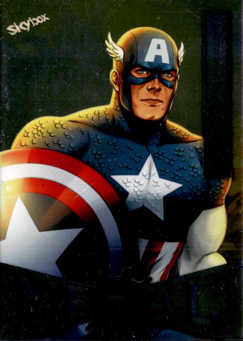 2022 Metal Universe Spider-Man Captain America #16 card