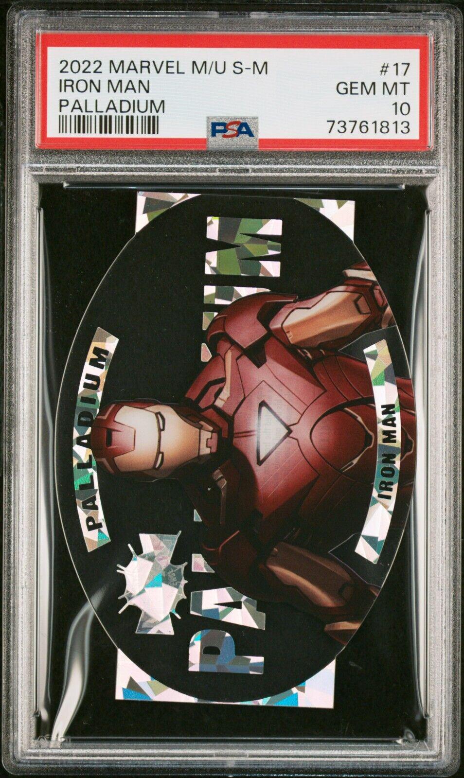 2022 Metal Universe Spider-Man Palladium Iron Man #17 card