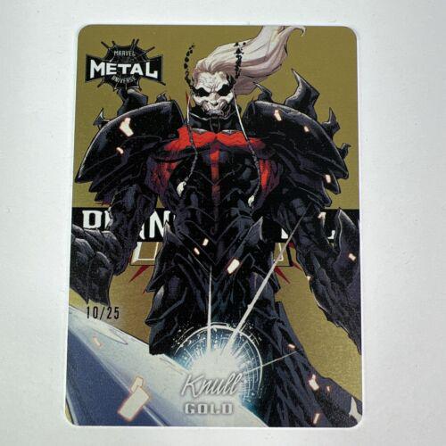 2022 Metal Universe Spider-Man Planet Metal Knull [Gold] #6 card