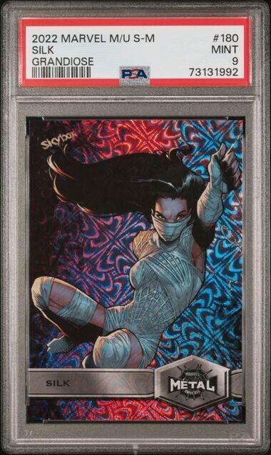 2022 Metal Universe Spider-Man Silk [Grandiose] #180 card