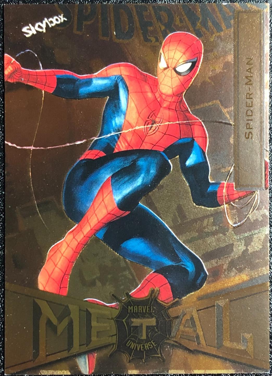 2022 Metal Universe Spider-Man Spider-Man [Gold] #76 card
