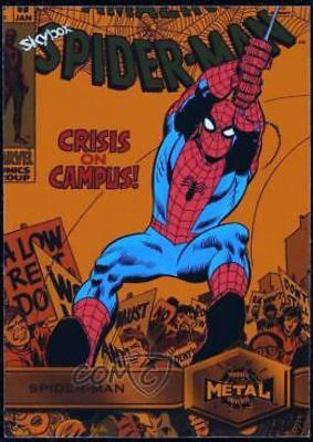 2022 Metal Universe Spider-Man Spider-Man [Orange] #164 card