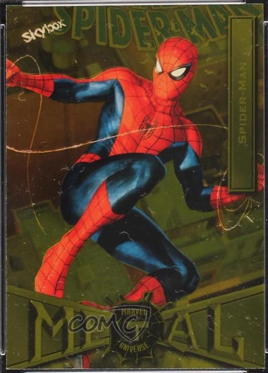 2022 Metal Universe Spider-Man Spider-Man [Yellow] #76 card