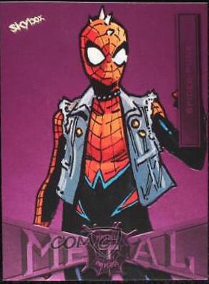 2022 Metal Universe Spider-Man Spider-Punk [Pink] #86 card