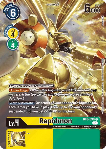 2022 New Awakening Rapidmon [Alternate Art Foil] #BT8-039 card